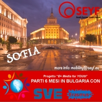 SVE di 6 mesi a SOFIA (Bulgaria) con Erasmus+